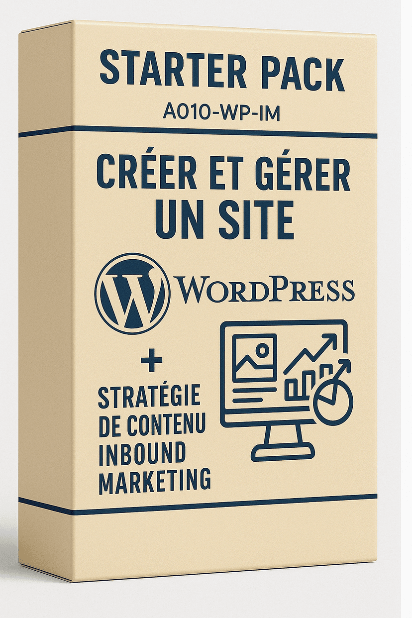 Créer et gérer un site WordPress & Stratégie de contenu Inbound Marketing